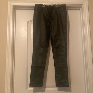 NWT high rise faux leather pants